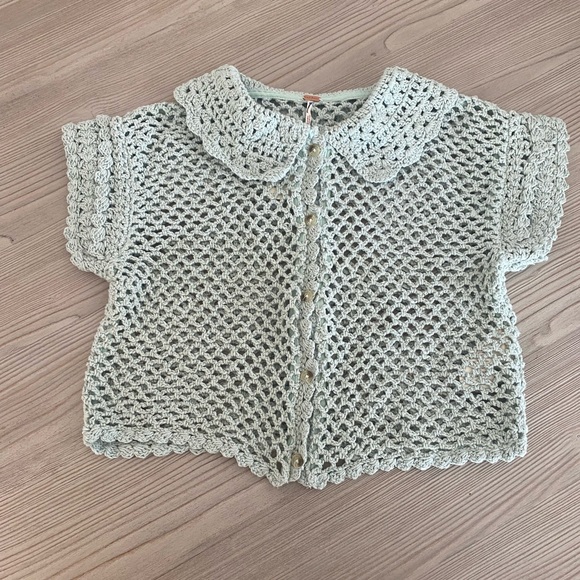 Free People Lily Crochet Top NWT - Picture 3 of 7